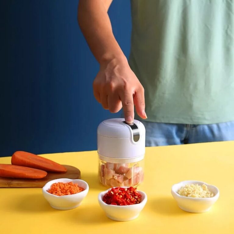 Mini Processador Elétrico de Alimentos Portátil