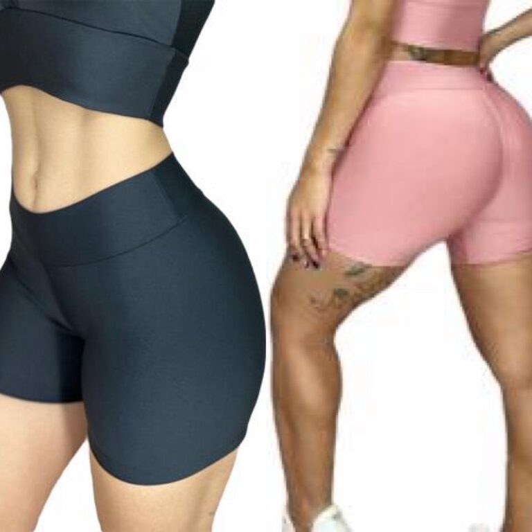kit 2 Shorts de academia zero transparência FITNEES